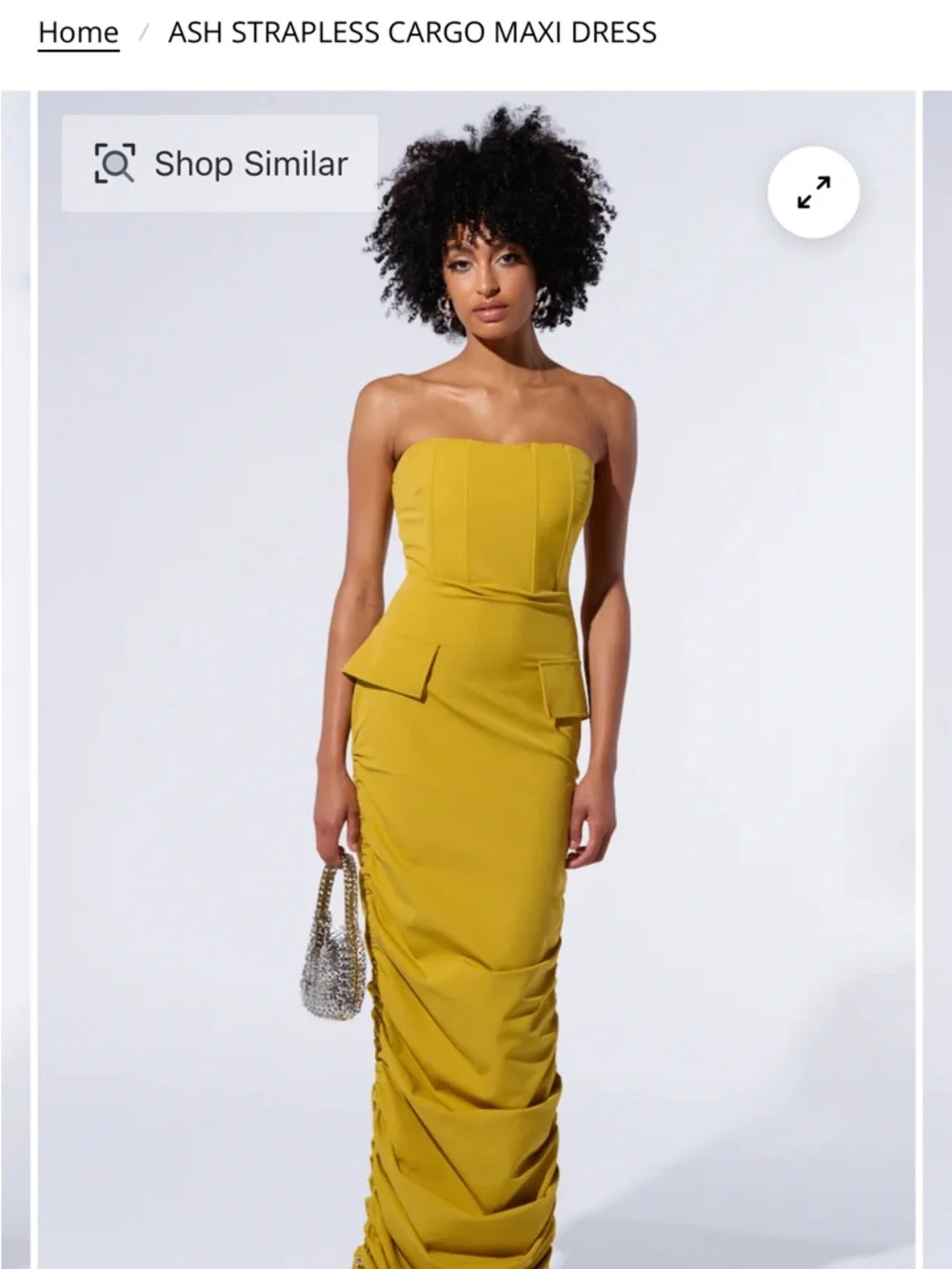 AKIRA Strapless Cargo Maxi Dress - Picture 8 of 8